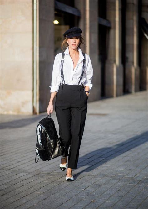 celebrities wearing chanel suspenders|Chanel outfits for women.